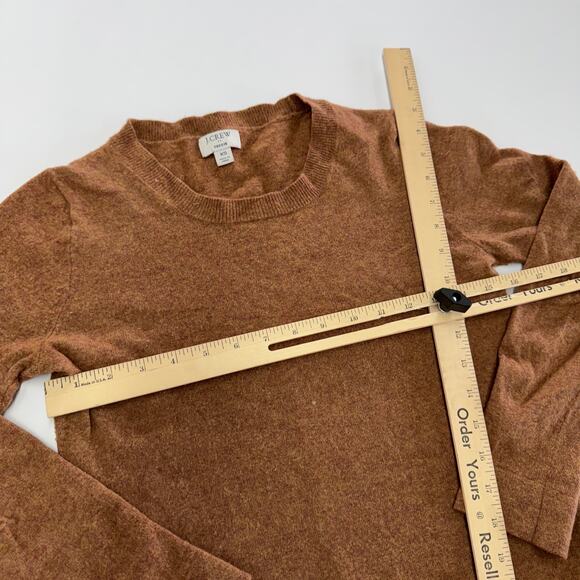 J.Crew Sweater Womens XX Small Brown Teddie Knit Cotton Wool Blend - Picture 7 of 8